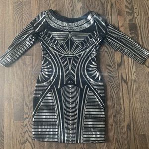 Arden B black and silver dress